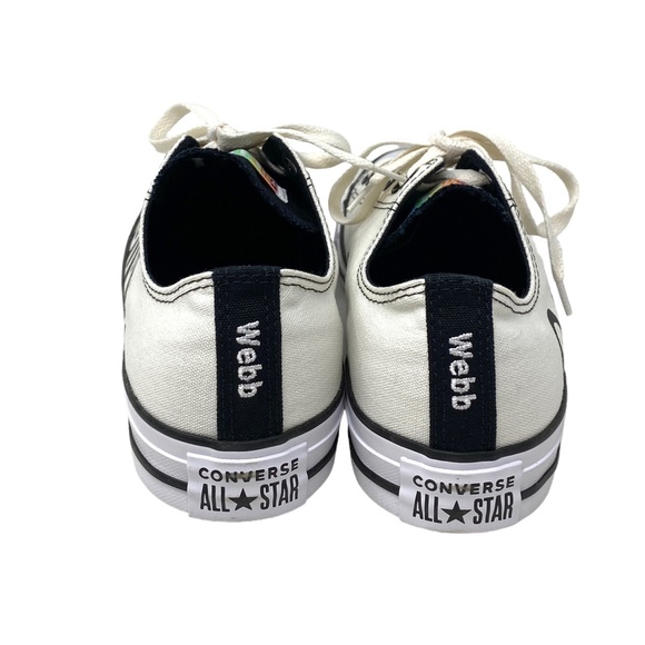 Converse Ctas Low Top Wedding White Canvas Men’s Sneakers Custom 171213C-WHTOFBK - Picture 7 of 12